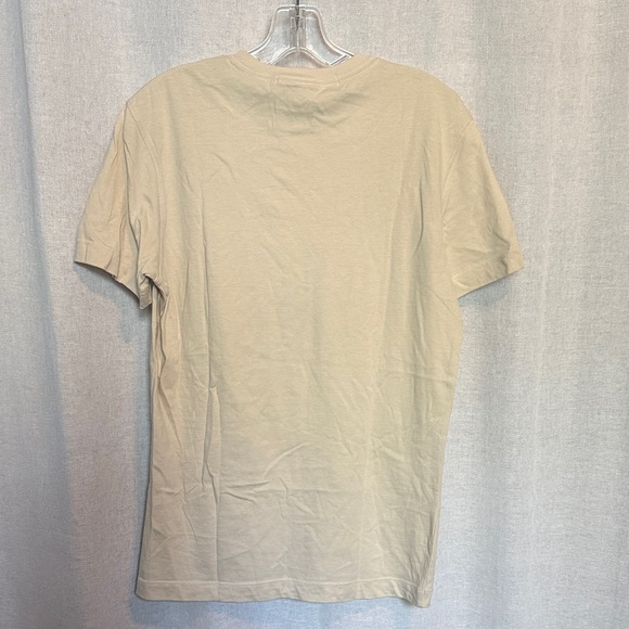 Calvin Klein Jeans Short Sleeve Crewneck T-Shirt in Light Beige - Picture 3 of 3
